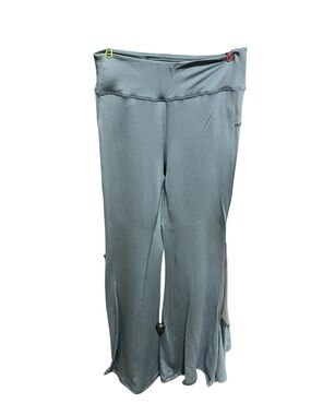 Free People High-Rise Flare Leg Pants in Slate Blue